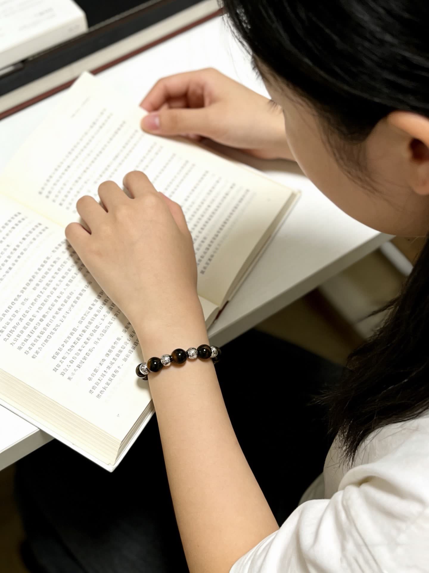 Tiffany & Co Tiger's Eye Gemstone Bracelet with Silver Accents